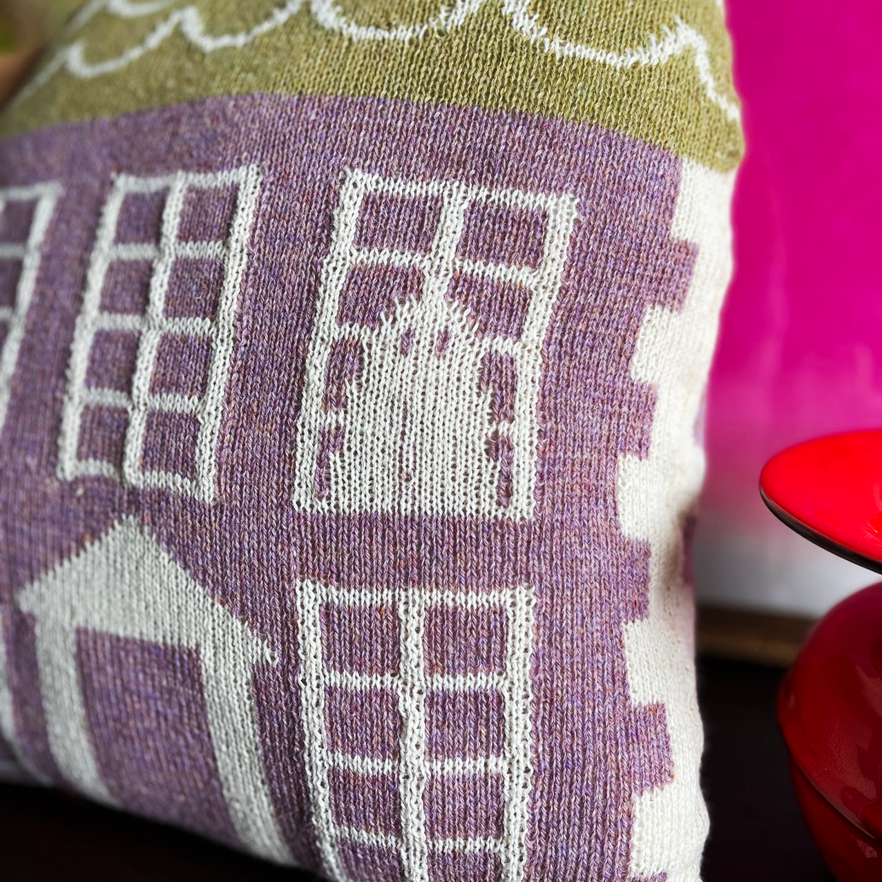 Haunted House Throw Pillow