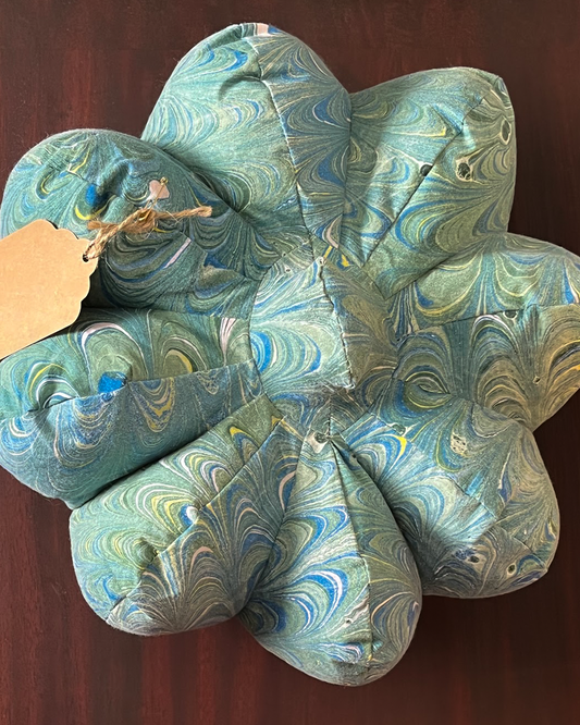 Marbled Pumpkin Pillow